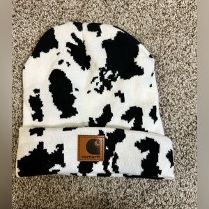 Cow Print Carhartt Beanie